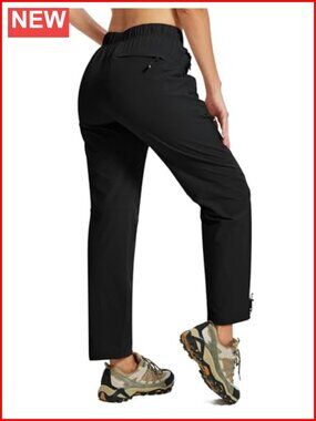 Women's Hiking Cargo Pants Lightweight Quick Dry Water Resistant with Zipper